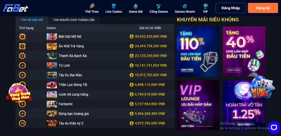 Trò chơi nổ hũ jackpot lũy tiến tại netwin đăng nhập với cơ hội thắng lớn